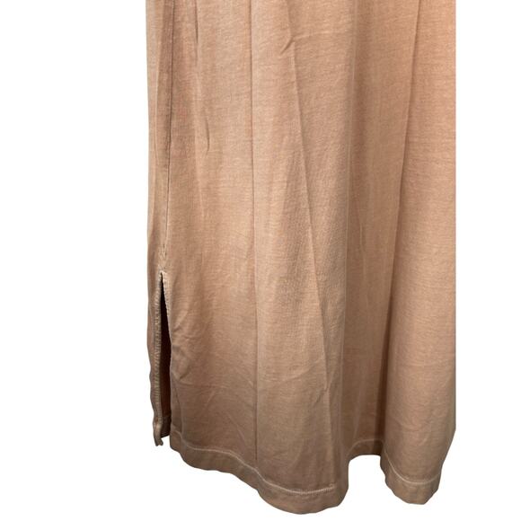 Old Navy Mauve Crewneck Sleeveless T-Shirt Dress Women's Sz Medium Splits - Picture 3 of 6